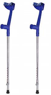 MUBBA Blue Elbow Crutches Pair of Walking Stick
