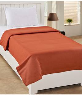 Goyal's Solid Double Fleece Blanket for  AC Room