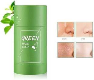 HUDA CRUSH Green Tea Purifying Clay Stick Mask Oil Control ,Portable Cleansing Mask Mud Apply Mask (40 ml)