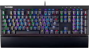 Cosmic Byte CB-GK-30 Black Eye PRO Wired Per Key RGB Mechanical with Software Outemu Brown Switches Wired USB Standard Gaming Keyboard Compatible with Desktop, Laptop, Mac