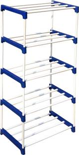 CMerchants Utensil Kitchen Rack Carbon Steel, Plastic Containers Kitchen Rack 5 Layer