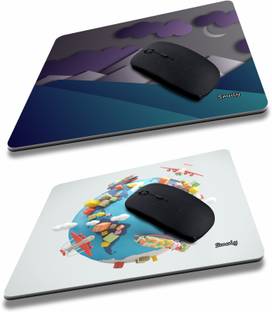 SMULY cloud graphic combo (7) Non-Slip I Am Capable of Amazing Things, Motivational Quotes Printed Mouse Pad for Gaming Computer, Laptop, PC Mouse Pad (Multicolor) Mousepad