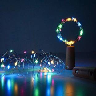 MR VAJANI 20 LEDs 1.98 m Multicolor Steady String Rice Lights