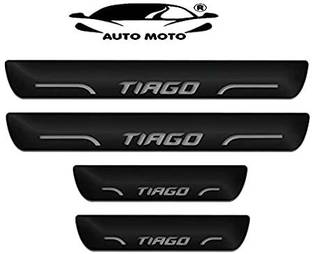 AUTO MOTO Royal Blue Black Beauty Base Led Illuminated Door Sill Plates led Footsteps Scuff Plates Compatible for Tata Tiago (Set of 4) Door Sill Plate