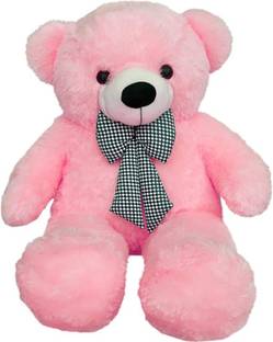 RSS SOFT TOYS Lovable, Huggable, Soft And Smooth Gift For Someone Special Teddy Bear 3 Feet Pink  - 89 mm
