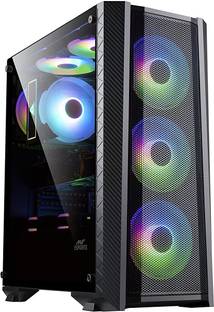 Ant Esports ICE-311MT Mid Tower Cabinet with USB 2.0 and USB 3.0 Ports Compatible with Gaming Console