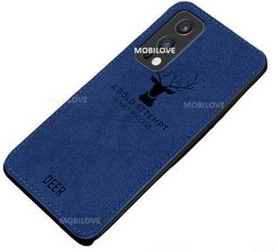 MOBILOVE Back Cover for OnePlus Nord 2 5G | Deer Pattern Cloth Texture Leather Finish Soft Fabric Case