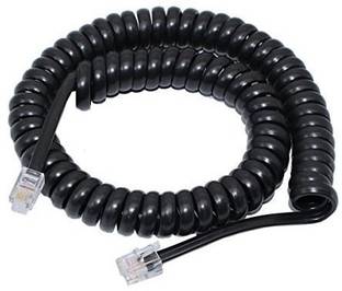 Etake Patch Cable 2 m Telephone Handset Receiver Cord Landline Phone Curly Coil Cable Wire