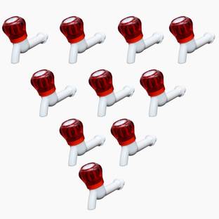 droptech Red Crystal Fancy Pvc bib cock Long Body pvc plastic Red Crystal Fancy bib cock standard size 1/2" - for hot & cold water bib tap, pvc taps for bathroom Bib Tap Faucet