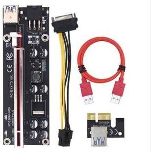 Xsentuals STC PCIe Riser Adapter VER 009S Plus PCI-E 16x to 1x 60 cm USB 3.0 Extension Cable and 4 Pin 6 PinB-SATA Power -Ethereum Mining ETH GDDR4 16 GB NVIDIA Chipset 64 bit 120 MHz Graphics Card