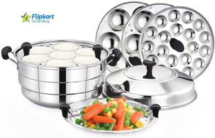 Flipkart SmartBuy Induction And Standard Idly Cooker with Steamer Plate Induction & Standard Idli Maker (5 Plates , 21 Idlis ) Induction & Standard Idli Maker