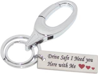 Aura Double Ring Imported Drive Safe Keyring For Men Husband Boyfriend Women Key Chain