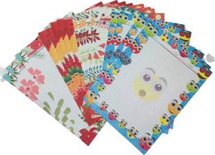 ROYALSHOP A4 -100 DESIGNER SHEETS ONE SIDE RULED A4 110 gsm A4 paper