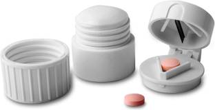 DEBIK Pill Cutter, Crusher, Splitter Ideal for Small Pills, Accurate Cut and Alignment Perfect for Travel, Ideal for Purse or Pocket PC-0-IIJ MANUAL PILL SPLITTER AND CRUSHER