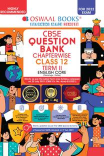 Oswaal CBSE Question Bank Chapterwise For Term-II, Class 12, English Core (For 2022 Exam)