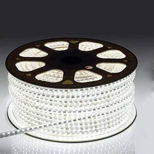 16 Foot 5M Rope Light Waterproof High Brightness For Indoor/Outdoor Use 600 LEDs 5 m White Steady Strip Rice Lights