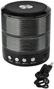 Mrs Simin WS 887 with FM, Memory Card Slot, USB Pen Drive Slot, AUX Input Mode - Black 5 W Bluetooth Speaker
