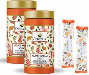 Octavius Indian Masala Chai ( Pack of 2 ) Instant Tea Tin
