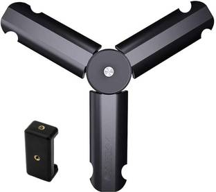 POZUB New Arrival High Quality Super Mini Tripod Stand, 1/4" Screw Mount MT-15 Universal Smartphone Gimbal Stabilizer Table Tripod for Mobile, camera Handheld Video Shooting Monopod Mini Vlog Tripod Extended Grip/Tripod Rotatable 360 Rotation Stabilized Handheld Camera With Selfie Stick Tripod Online Course Video Recording Special Design for Streaming Mobile Video Stand Mobile Stand holder Tripod stand for camera Tripod, Monopod, Monopod Kit, Tripod Ball Head, Tripod Bracket, Tripod Kit, Tripod Clamp