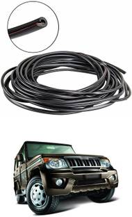 PROEDITION Car Door Edge Guards Clear, Rubber Seal Protector U Shape（Black　16Ft ）A109 Matte Mahindra Bolero Front Garnish