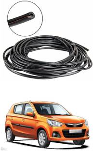 PROEDITION Car Door Edge Guards Clear, Rubber Seal Protector U Shape（Black　16Ft ）A161 Matte, Glossy, Chrome Maruti Alto K10 Rear Garnish
