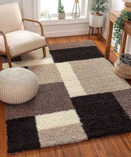 SPA Furnishing Brown, Beige Polyester Carpet