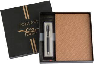 Concept Raphia Diary with Pierre Cardin Pen Pen Gift Set