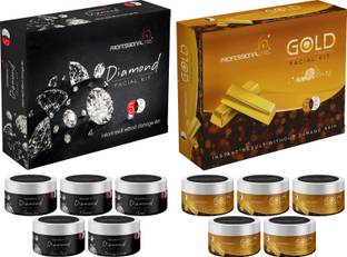 PROFESSIONAL FEEL DIAMOND + GOLD FACIAL KIT,
