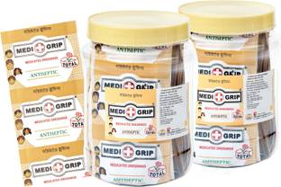 Medigrip Adhesive Band Aid (Pack of 200) Square First Aid Tape