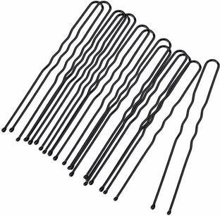 Clezaro 50Pcs Curved U Shape juda Pin, Hairpin for Girls & Women (Size-Small 5cm) Black Hair Pin
