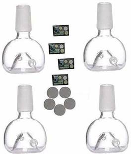 SEPARATE WAY Glass Bowl Accessory Set of 4pcs For Glass Waterpipe (14.4mm, Bowl) Glass Inside Fitting Hookah Mouth Tip