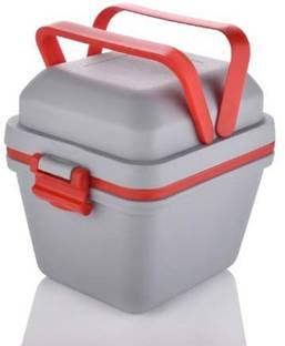 Infinex Lunch Box with Handle,Plastic Tiffin for Travelling,School Kids & Office 3 Containers Lunch Box