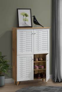 DeckUp Bei 4-Door Engineered Wood Shoe Rack