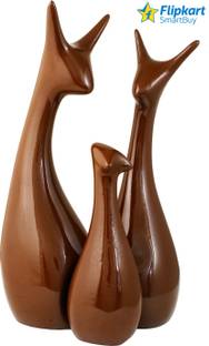 Flipkart SmartBuy Japanese unique Dark Brown Shine Cats handicrafts showpiece Decorative Showpiece  - ...