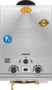 SURYA JSD-7.5L Stainless Steel Digital 7.5 L Instant Water Geyser