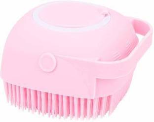 Grabitt Silicon Massage Bath Brush Hair, Scalp & Bathing Brush For Cleaning Body | Silicon Wash Scrubber, Cleaner & Massager For Shampoo, Soap Dispenser | Bathing Tool | Brushes, Bathroom, Men & Women