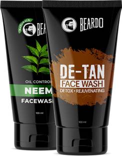 BEARDO Neem  and De-Tan  Combo Face Wash