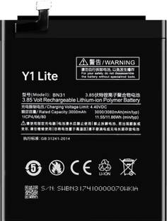 TokTon Mobile Battery For  Xiaomi Redmi Y1 Lite / Y1 / Y2 / A1 / BN31 3080mAh