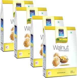 Tim Tim Premium Broken Walnuts kernels 1 Kg (Pack of 4) Each 250gm Walnuts