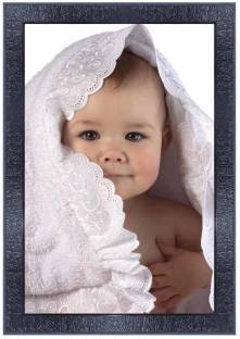 pnf New born Baby Frames with Acrylic Sheet (Glass)-0468-baby Digital Reprint 14 inch x 10 inch Painting
