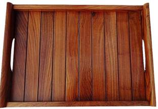 S.I Creation Handmade & Handcrafted Wooden Large Tray for Serving| Sheesham Wood Serving Tray Tray