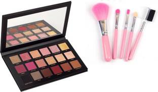 Madaara Rosegold Makeup Kit & 7 Soft Makeup brush