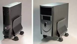Vrushti High Grade Metal CPU Trolley (Black) /CPU Trolley Metal/CPU Trolley CPU Holder