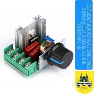 TechSupreme AC 220V 2000W SCR Voltage Regulator Dimmer Speed Controller Electronic Components Electronic Hobby Kit