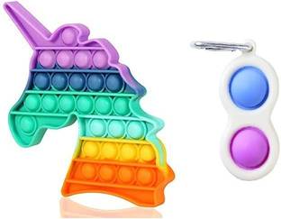 Aganta Pop It Fidget Toys Push Bubble Push Pop Bubble Toys Big Bubbles Popits Fidgets Unicorn Popit With Simple Dimple Keychain Puppets Toys Poppit Toys Stress Relief Toys Great Gadget Anti Stress Tools For Adults Kids Pop Fun Poppit Sensory Toys Adhd Toys Asmr Toys Motor Toys Pop It Game Best Gift For Girls And Boys Children Educational Toys