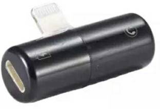 SANNO WORLD Black Latest 2 n 1 Lightning Splitter Adapter, Lightning Adapter Capsule Shape Splitter Dual Lightning Headphone Jack for iPhone X/iPhone 8/8 Plus/7/7 Plus with Charge, Music, Phone Calling LS03 Phone Converter (Android, iOS)Latest 2 n 1 Lightning Splitter Adapter, Lightning Adapter Capsule Shape Splitter Dual Lightning Headphone Jack for iPhone X/iPhone 8/8 Plus/7/7 Plus with Charge, Music, Phone Calling LS03 Phone Converter (Android, iOS) Phone Converter