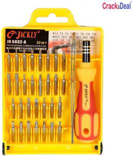 CrackaDeal Jackly 32 IN 1 Magnetic Ratchet Screwdriver Set