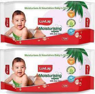 LuvLap Baby Moisturising Wipes with Aloe Vera