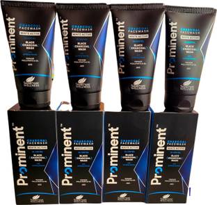 Prominent Pure Detox Anti-Pollution Purity With Activated Charcoal  , CHARCOAL FACE WASH (Pack of 4) Face Wash