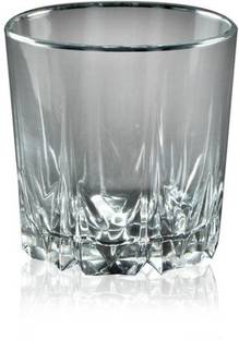 vetreo (Pack of 6) Double Old Fashioned Glasses, Perfect for Serving Scotch, Whiskey or Mixed Drinks, 300 ml (Clear) - Set of 6 Glass Set Wine Glass
